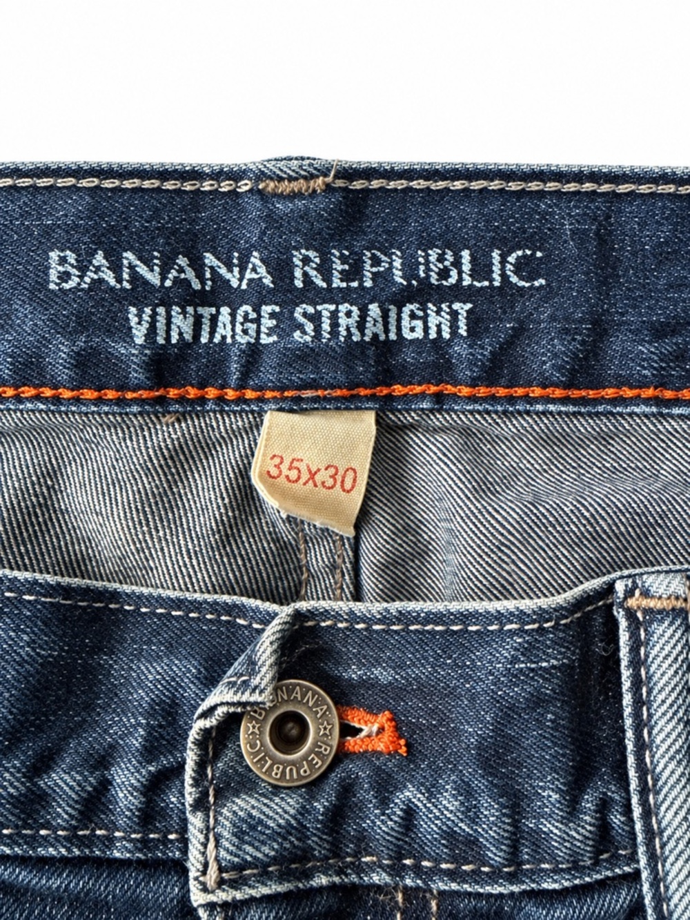Banana Republic Vintage Straight Women’s Jeans 35x30 Blue